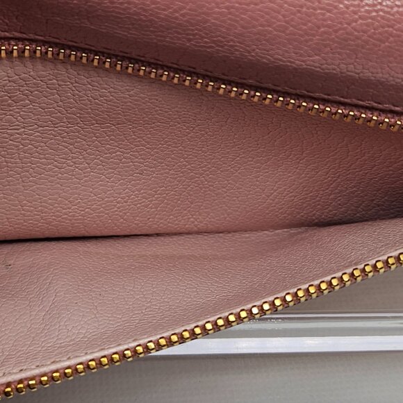 Miu Miu Two-Tone Pink Leather Long Wallet - Picture 7 of 12